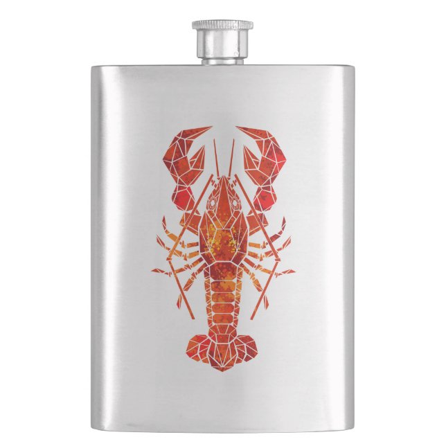 Flasque Homard polygonal rouge (devant)