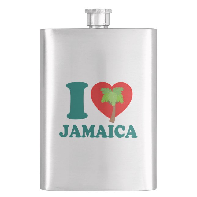 Flasque I Love Jamaica (devant)