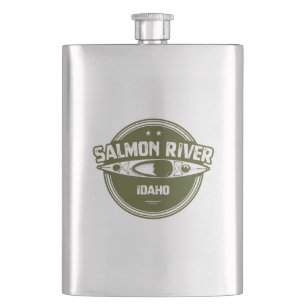 Flasque Idaho, rivière saumon