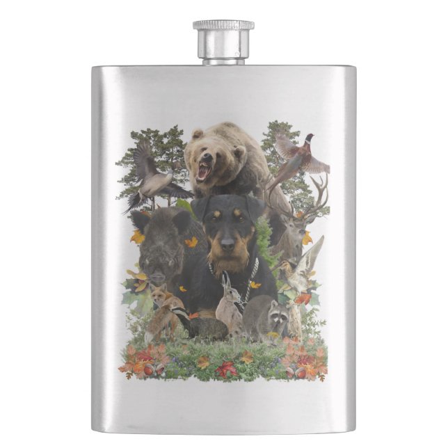 Flasque Jagdterrier, Chasse Allemande Terrier Tapestry Pos (devant)