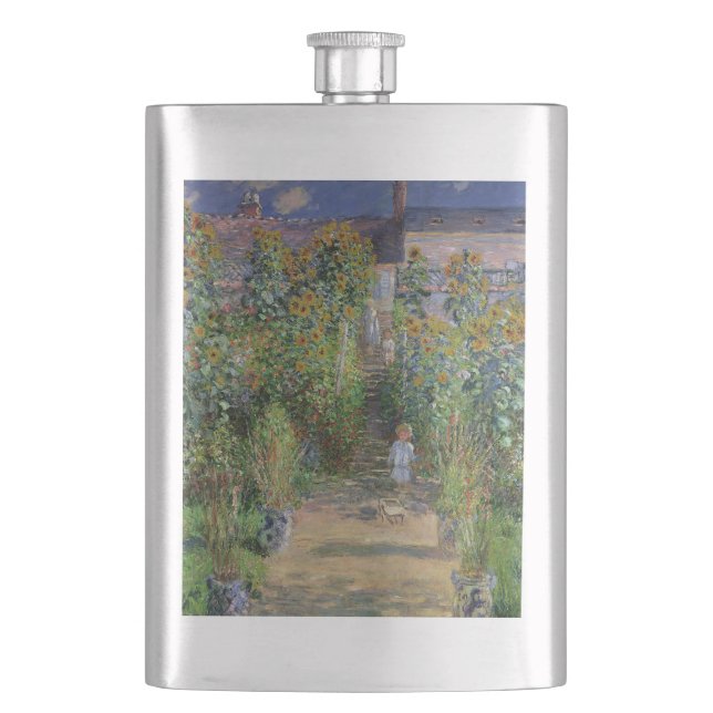 Flasque Jardin de Monet Vetheuil Impressionim Peinture de  (devant)