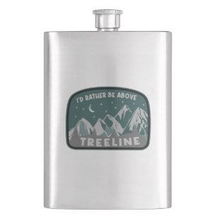 Flasque Je préférerais être au-dessus de Treeline