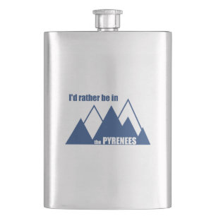 Flasque Je Préférerais Être Dans La Montagne Des Pyrén