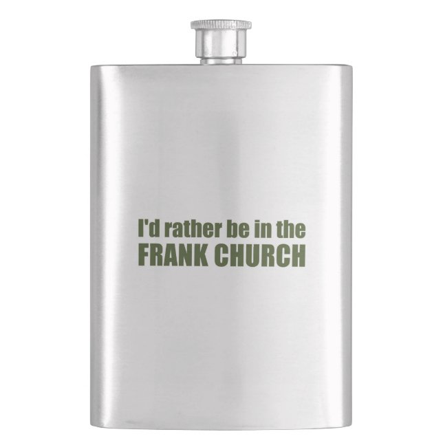Flasque Je Préférerais Être Dans L'Église Frank (devant)