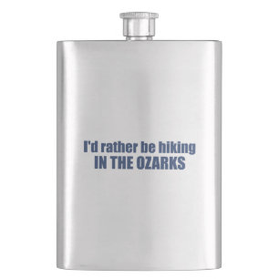 Flasque Je Préférerais Être Randonnée Dans Les Ozarks