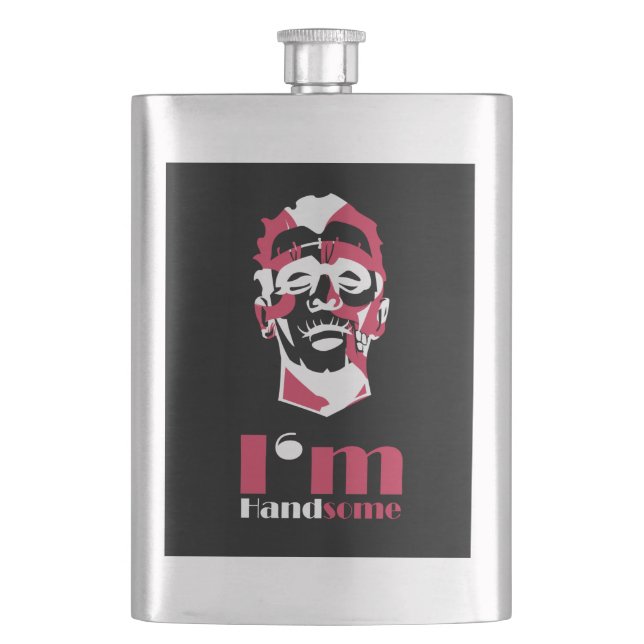 Flasque Je suis belle abstraite face Coque-Mate coque ipho (devant)