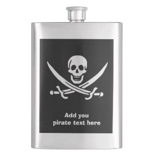 Flasque Jolly roger drapeau de pirate