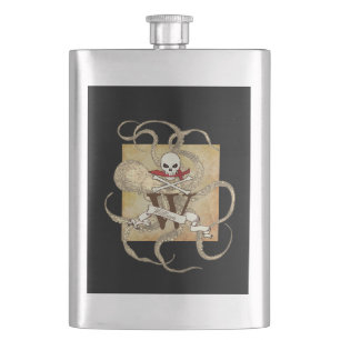 Flasque Jolly roger Monogramme initial