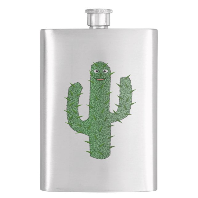 Flasque Jour des morts heureux Cactus (devant)