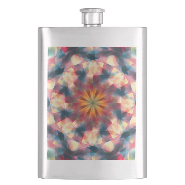 Flasque Kaleidoscopique Prismatique Mandala (devant)