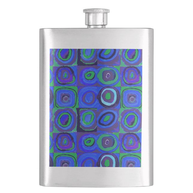 Flasque Kandinsky Farbstudie Carrés Bleus Cercle Carré  (devant)