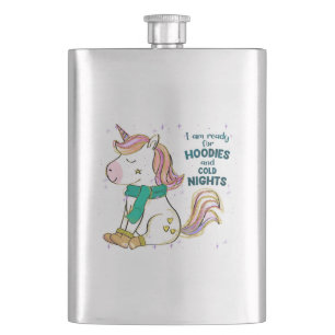 Flasque Kawaii Unicorn Hiver et Sweat - shirt à capuche