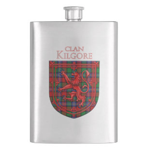 Flasque Kilgore Tartan Plaid Écossais Lion Rampant