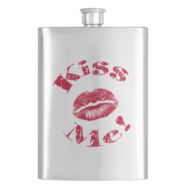 Flasque Kiss Me ! Lips rouges (devant)