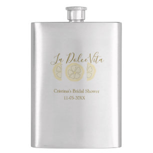 Flasque La Dolce Vita jaune citron enterrement de vie de j