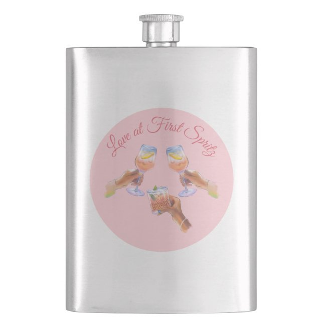 Flasque La Spritz Squad | Thème de soirée pour un enterrem (devant)