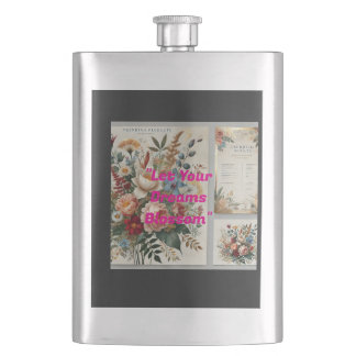 Flasque 🌸 laissez vos rêves s'épanouir - Folk Art Floral