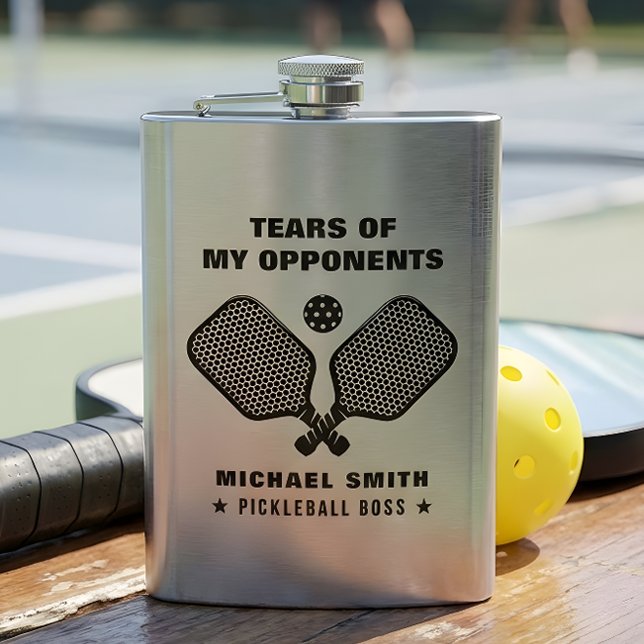 Flasque Larmes Drôles de Mes Adversaires de Pickleball (Créateur téléchargé)