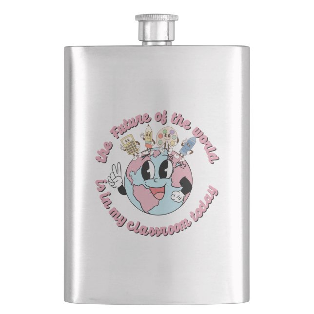 Flasque L'avenir du monde est dans ma classe (devant)