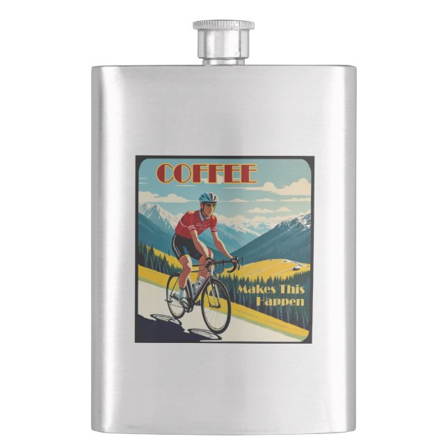 Flasque Le café fait que cela arrive Cyclisme (devant)