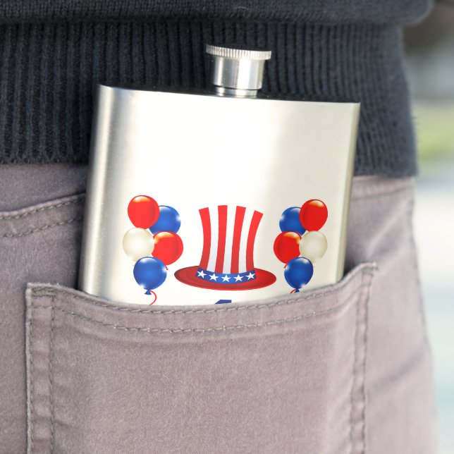Flasque Le classique de la fête de l'indépendance du 4 jui (En situation)