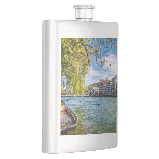 Flasque Le fleuve Limmat, Zurich (Droite)