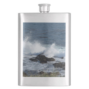 Flasque Le ressac de l'océan Pacifique