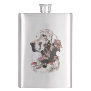 Flasque Le Setter Anglais, Passion de la Chasse