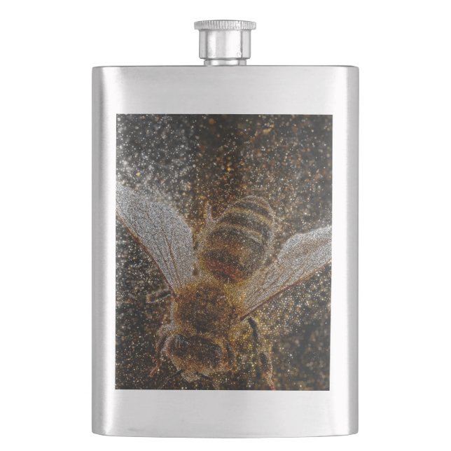 Flasque Les abeilles tombées sont magiques (devant)