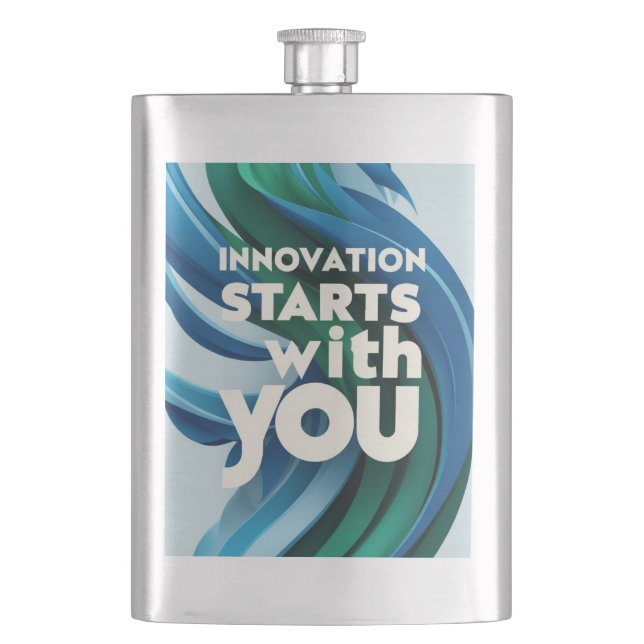 Flasque L'innovation commence avec vous option 2 (devant)