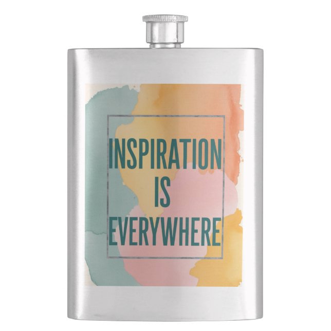 Flasque L'inspiration est partout (devant)