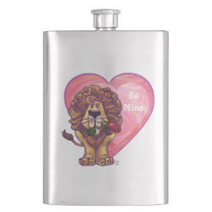 Flasque Lion Saint Valentin