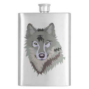 Flasque Loup Animé