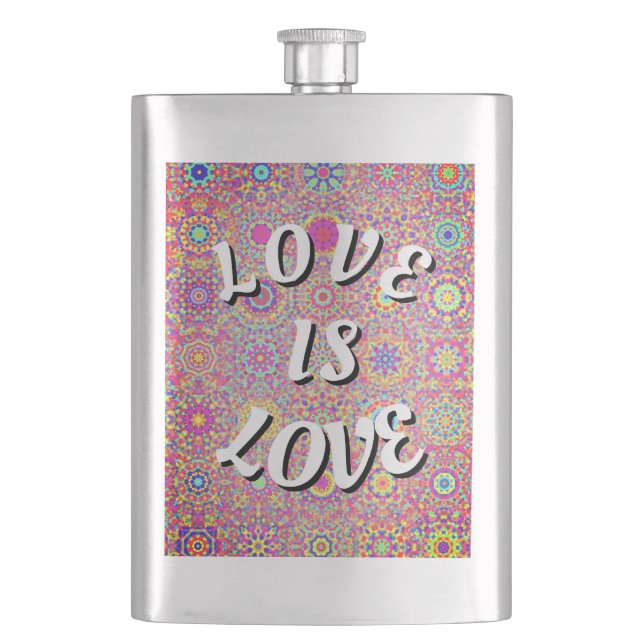 Flasque Love Is Love Fierté  (devant)
