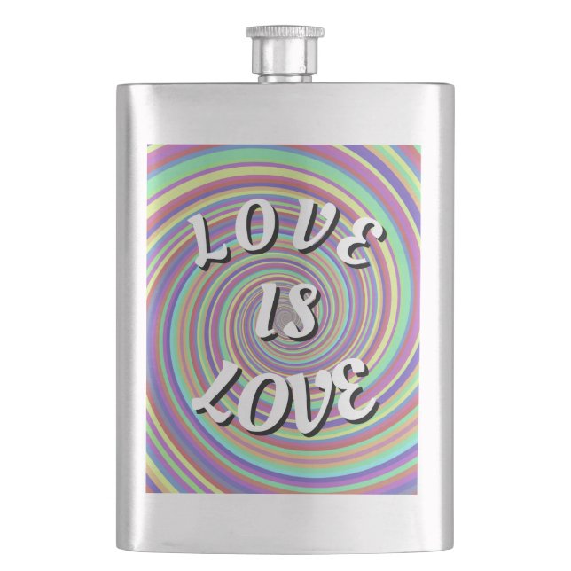 Flasque Love Is Love Fierté  (devant)