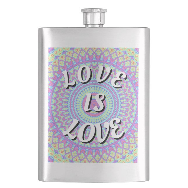 Flasque Love Is Love Fierté  (devant)