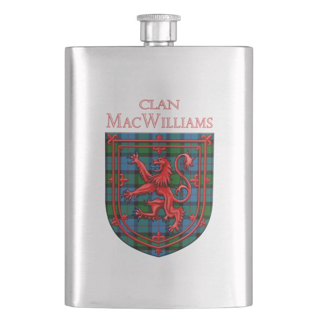 Flasque MacWilliams Tartan Scottish Plaid Lion Rampant (devant)