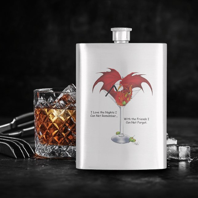 Flasque Martini Imaginaire Red Dragon (Créateur téléchargé)