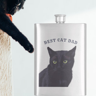 Flasque Meilleur Papa Chat Mignon Flask Fête des Pères pou