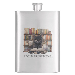 Flasque Meow Est Le Moment De Toucher Les Livres
