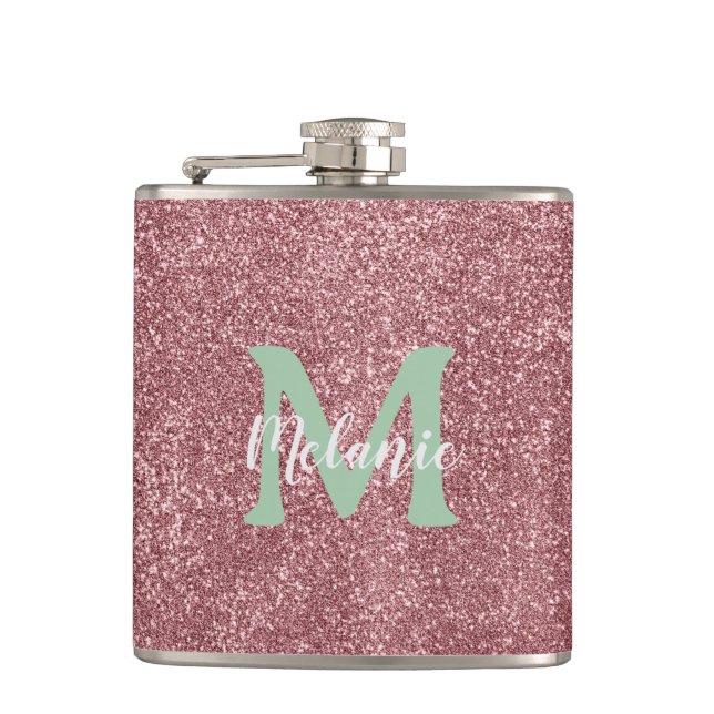 Flasque métallique personnalisée avec monogramme e (Devant)