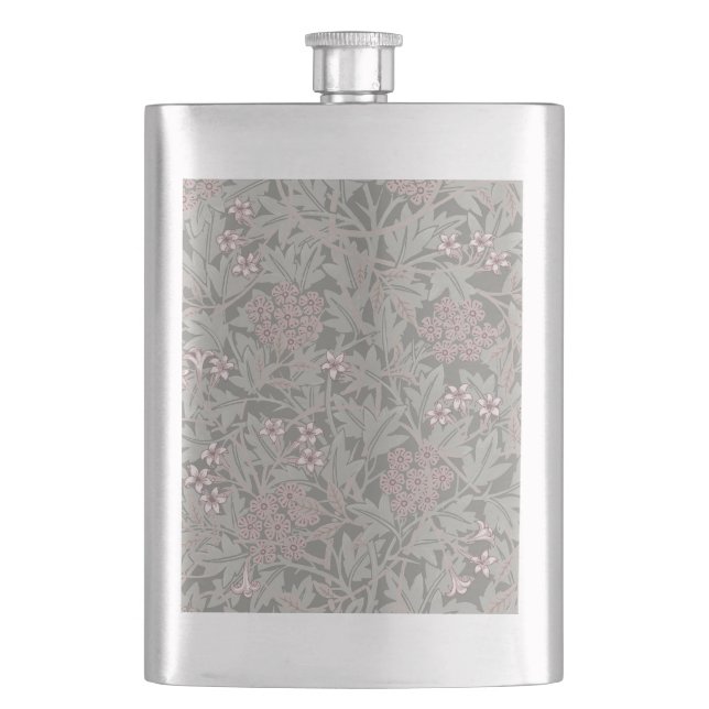 Flasque Modèle de fleur de jasmin de William Morris (devant)