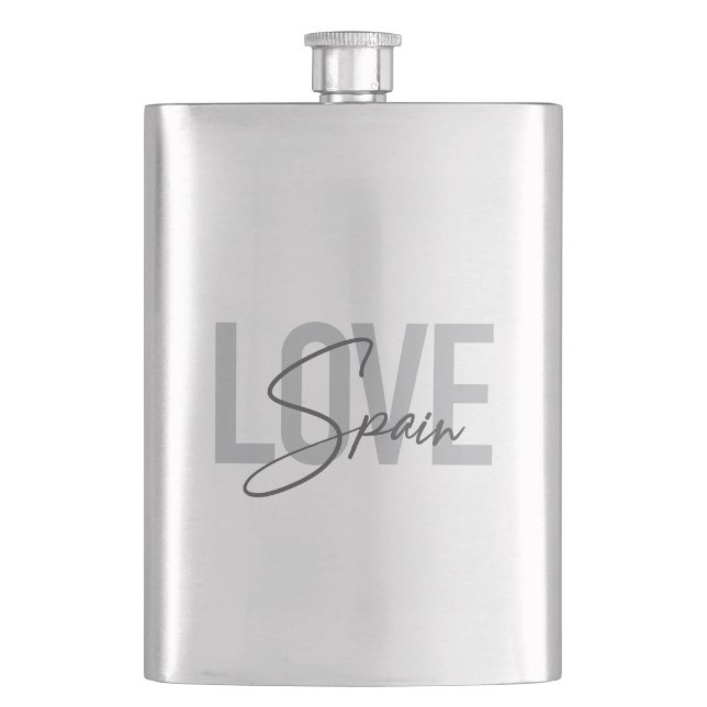 Flasque Moderne, simple, cool, design urbain Aimer Espagne (devant)