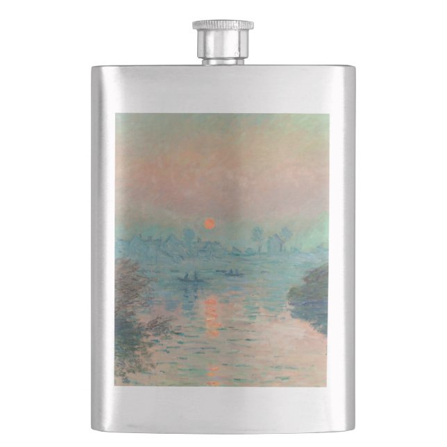 Flasque Monet Sunset Seine Beaux-Art Impressionnisme (devant)