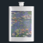 Flasque Monet Water Lilies Chef-d'oeuvre Peinture<br><div class="desc">Monet Water Lilies - Ce tableau Monet classique a été peint par Claude Monet en 1916. Il fait partie de sa célèbre collection de nénuphars où il peint dans son jardin à Giverney,  France. Un tableau de chef-d'oeuvre.</div>