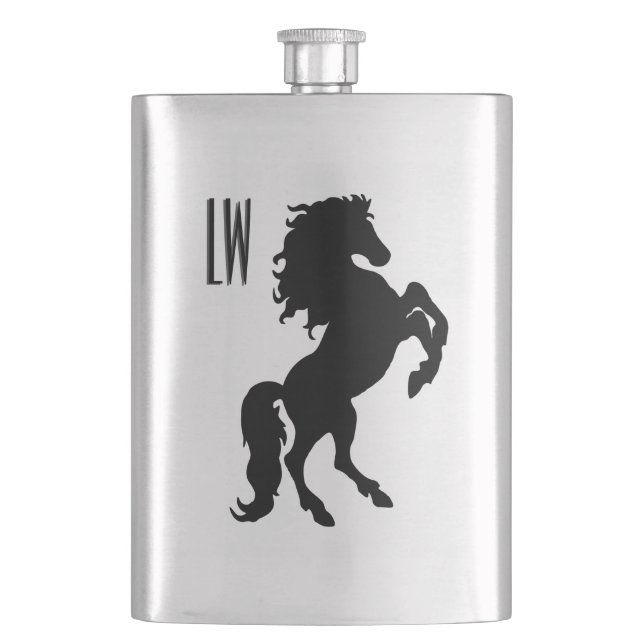Flasque Monogramme de cheval d'étalon (devant)