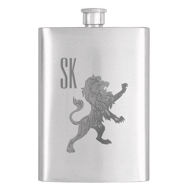 Flasque Monogramme de lion (devant)