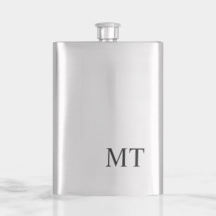 Flasque Monogramme personnalisé moderne