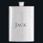 Flasque monogramme simple personnalisé ajouter votre nom m<br><div class="desc">design</div>