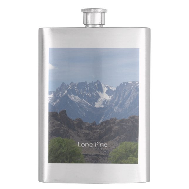 Flasque Montagnes enneigées de Lone Pine Flask (devant)